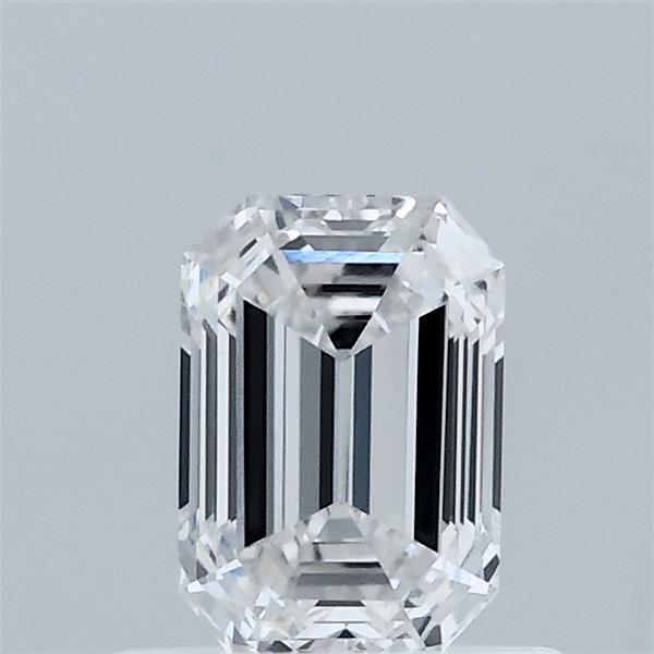 0.69 Carat Emerald Lab Grown Diamond, Very Good Polish, E Color, VVS2 Clarity