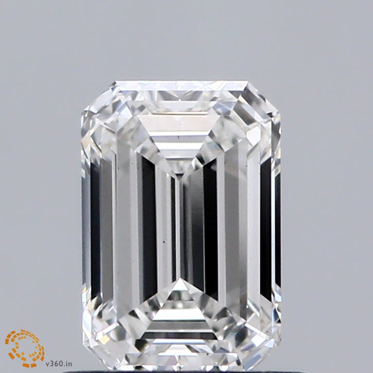 0.93 Carat Emerald Lab Grown Diamond, Excellent Polish, F Color, VS1 Clarity