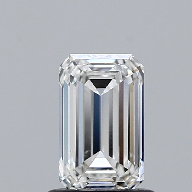 0.99 Carat Emerald Lab Grown Diamond, Excellent Polish, E Color, VS1 Clarity