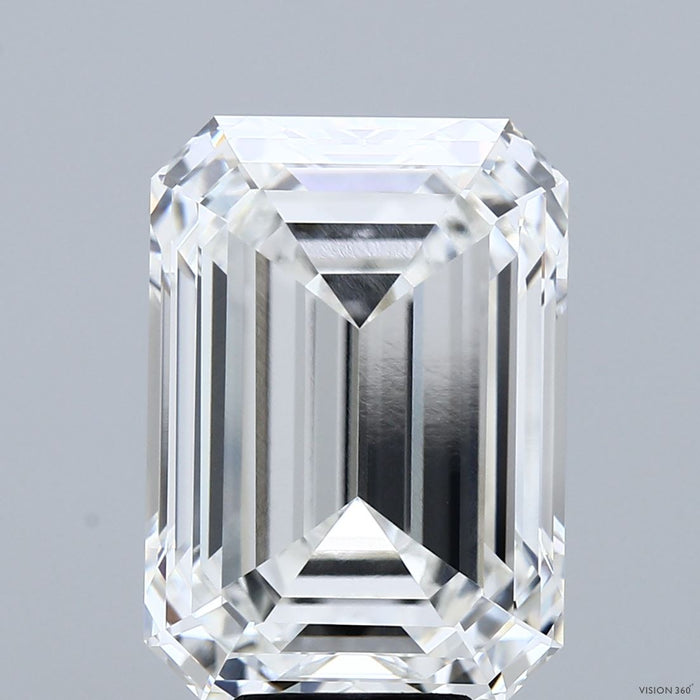 10.04 Carat Emerald Lab Grown Diamond, Excellent Polish, F Color, VVS1 Clarity