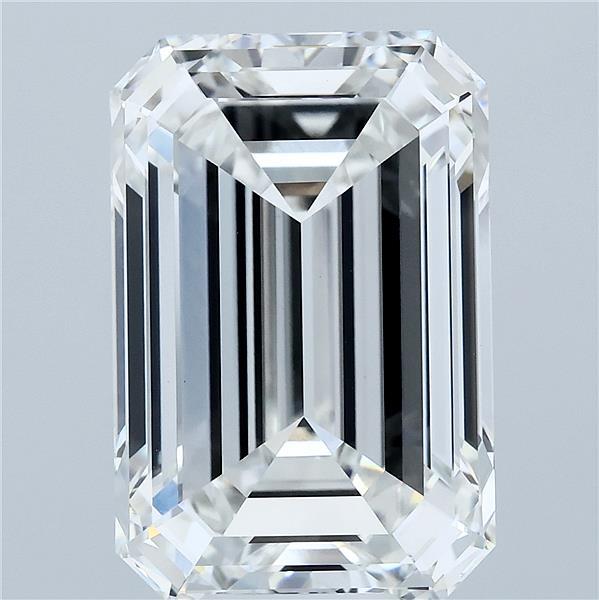 10.11 Carat Emerald Lab Grown Diamond, Excellent Polish, F Color, VVS2 Clarity