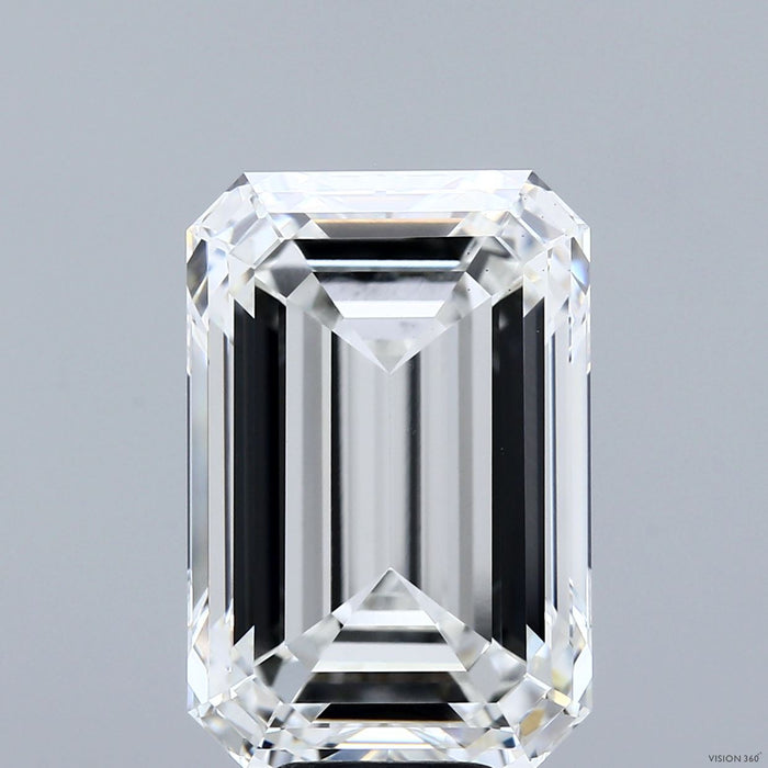 10.75 Carat Emerald Lab Grown Diamond, Excellent Polish, F Color, VS1 Clarity