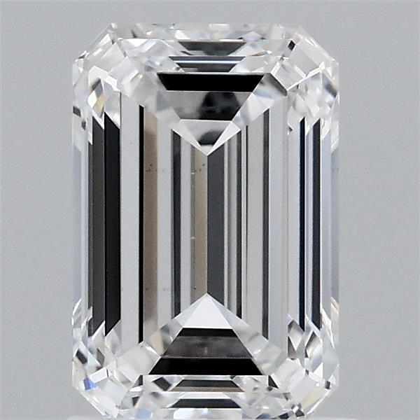 1.60 Carat Emerald Lab Grown Diamond, Excellent Polish, D Color, VS1 Clarity