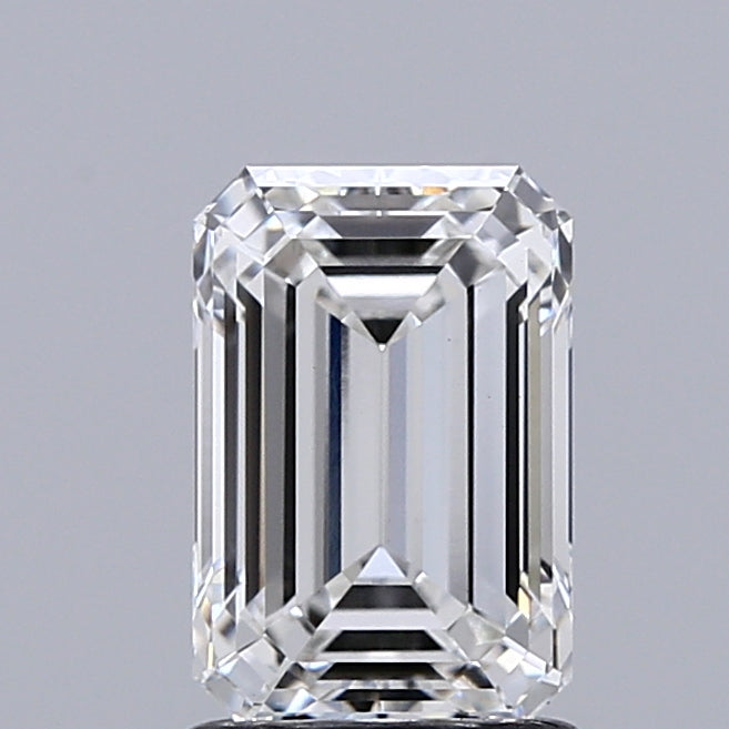 1.67 Carat Emerald Lab Grown Diamond, Excellent Polish, E Color, VVS2 Clarity