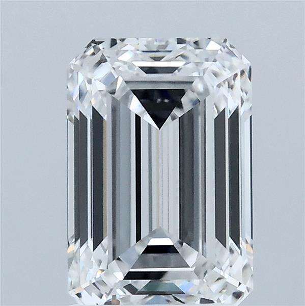 2.03 Carat Emerald Lab Grown Diamond, Excellent Polish, D Color, VS1 Clarity