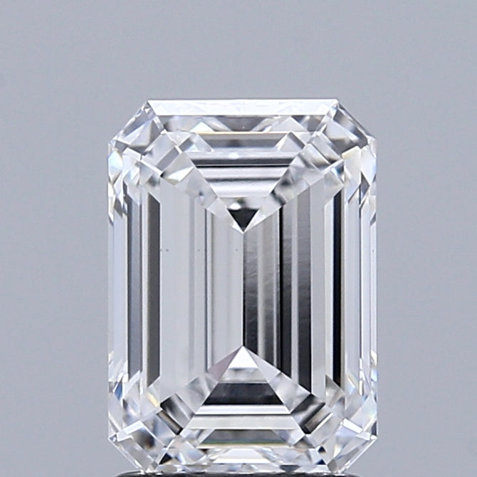 2.04 Carat Emerald Lab Grown Diamond, Excellent Polish, D Color, VS1 Clarity