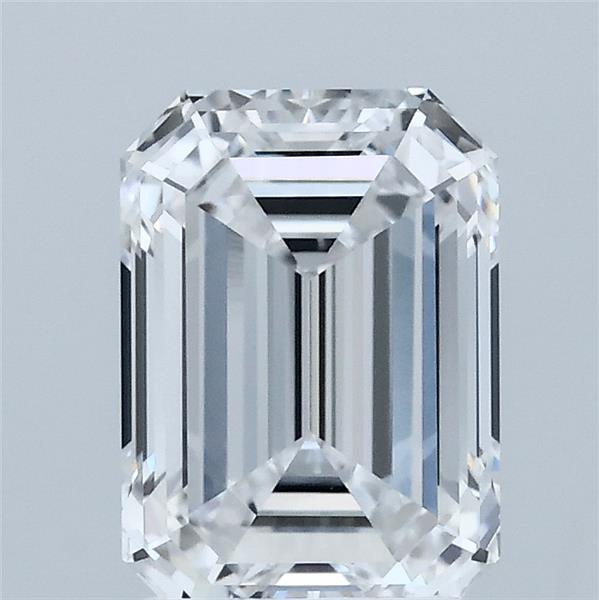 2.04 Carat Emerald Lab Grown Diamond, Excellent Polish, D Color, VVS2 Clarity
