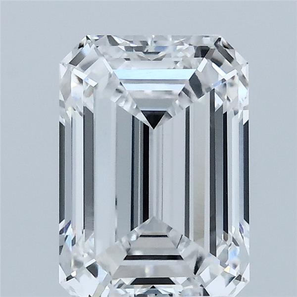 2.05 Carat Emerald Lab Grown Diamond, Excellent Polish, D Color, VVS2 Clarity