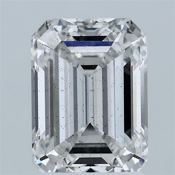 2.05 Carat Emerald Lab Grown Diamond, Excellent Polish, E Color, SI1 Clarity