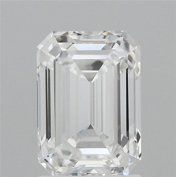 2.05 Carat Emerald Lab Grown Diamond, Excellent Polish, E Color, VVS1 Clarity
