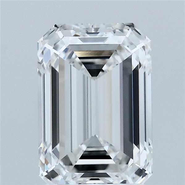 2.05 Carat Emerald Lab Grown Diamond, Excellent Polish, E Color, VVS1 Clarity