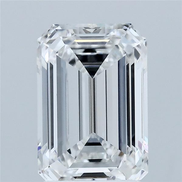 2.05 Carat Emerald Lab Grown Diamond, Excellent Polish, E Color, VVS2 Clarity