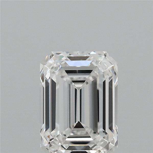 2.06 Carat Emerald Lab Grown Diamond, Excellent Polish, E Color, VVS1 Clarity