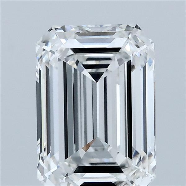 2.06 Carat Emerald Lab Grown Diamond, Excellent Polish, E Color, VVS2 Clarity