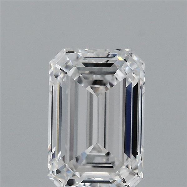 2.07 Carat Emerald Lab Grown Diamond, Excellent Polish, D Color, VVS1 Clarity
