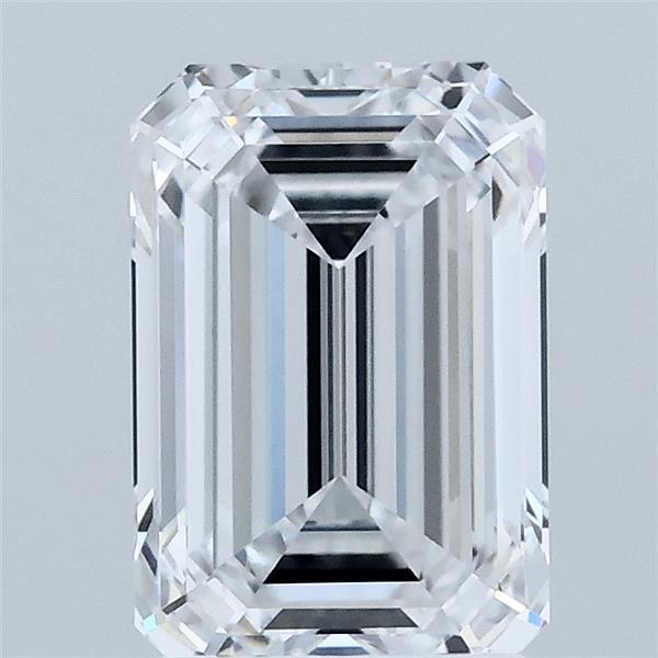 2.07 Carat Emerald Lab Grown Diamond, Excellent Polish, D Color, VVS2 Clarity