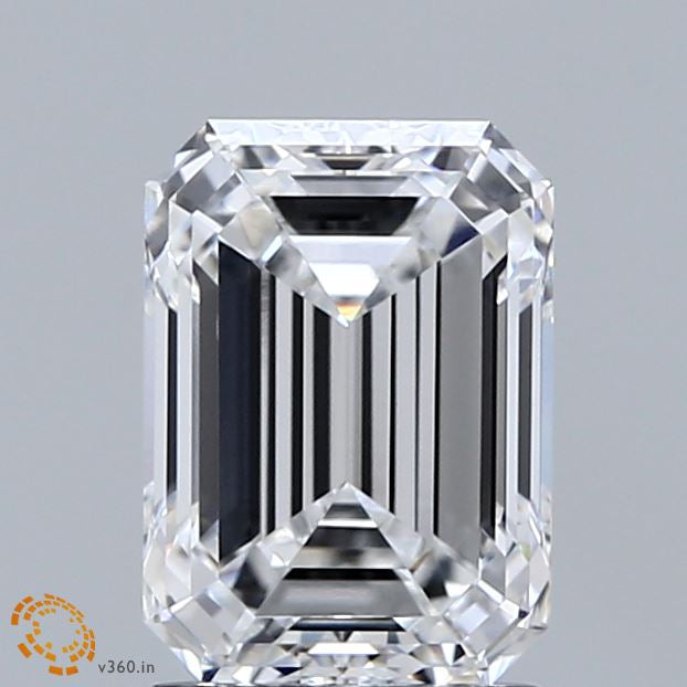 2.07 Carat Emerald Lab Grown Diamond, Excellent Polish, D Color, VVS2 Clarity