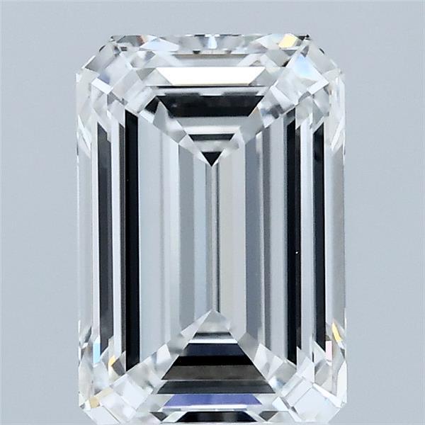 2.07 Carat Emerald Lab Grown Diamond, Excellent Polish, E Color, VVS1 Clarity