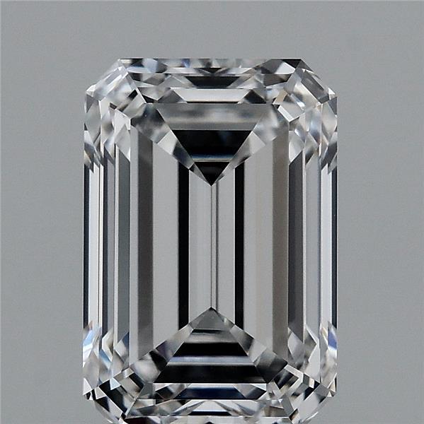 2.08 Carat Emerald Lab Grown Diamond, Excellent Polish, D Color, VVS2 Clarity