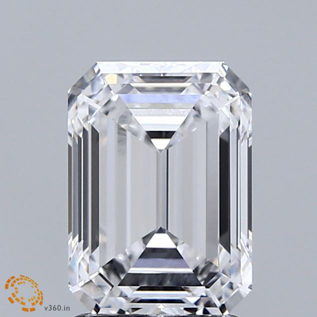 2.08 Carat Emerald Lab Grown Diamond, Excellent Polish, D Color, VVS2 Clarity