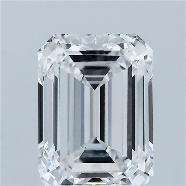 2.08 Carat Emerald Lab Grown Diamond, Excellent Polish, D Color, VVS2 Clarity