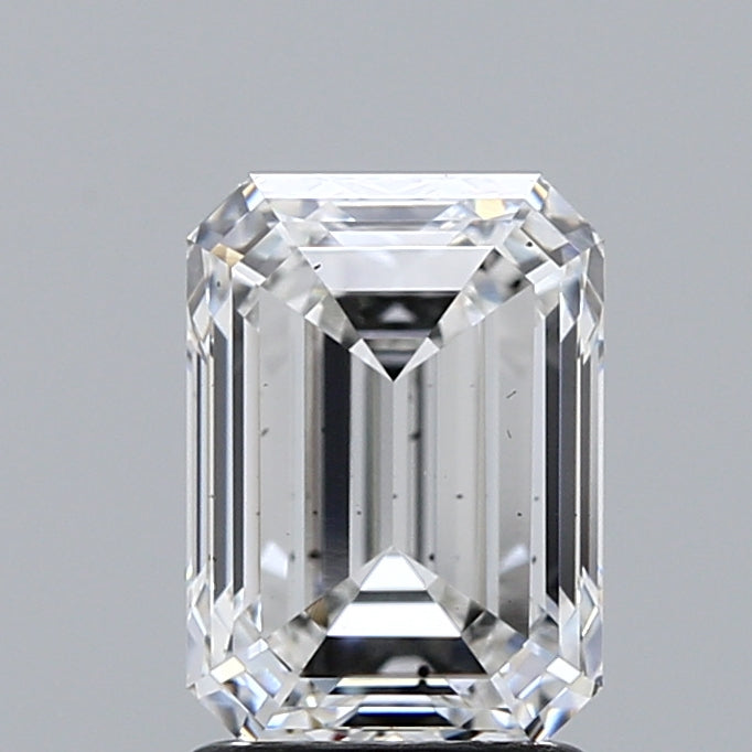 2.08 Carat Emerald Lab Grown Diamond, Excellent Polish, E Color, VS2 Clarity