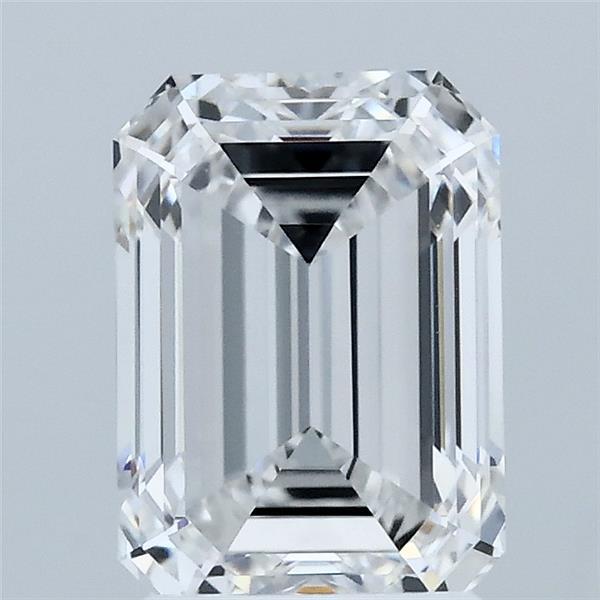 2.09 Carat Emerald Lab Grown Diamond, Excellent Polish, E Color, VVS2 Clarity