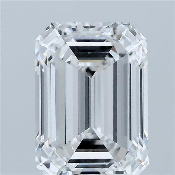 2.09 Carat Emerald Lab Grown Diamond, Excellent Polish, E Color, VVS2 Clarity