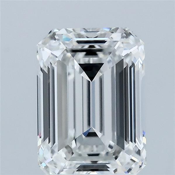 2.09 Carat Emerald Lab Grown Diamond, Excellent Polish, E Color, VVS2 Clarity