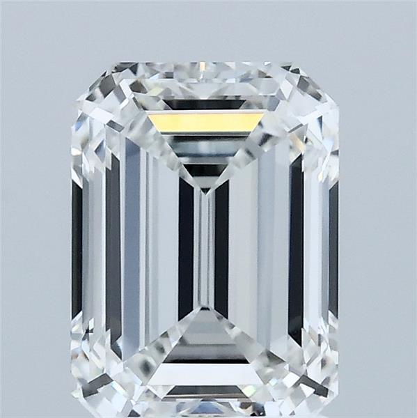 2.09 Carat Emerald Lab Grown Diamond, Excellent Polish, F Color, VVS2 Clarity