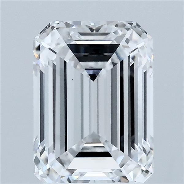 2.10 Carat Emerald Lab Grown Diamond, Excellent Polish, D Color, VVS2 Clarity