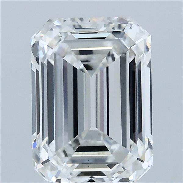 2.10 Carat Emerald Lab Grown Diamond, Excellent Polish, E Color, VS1 Clarity