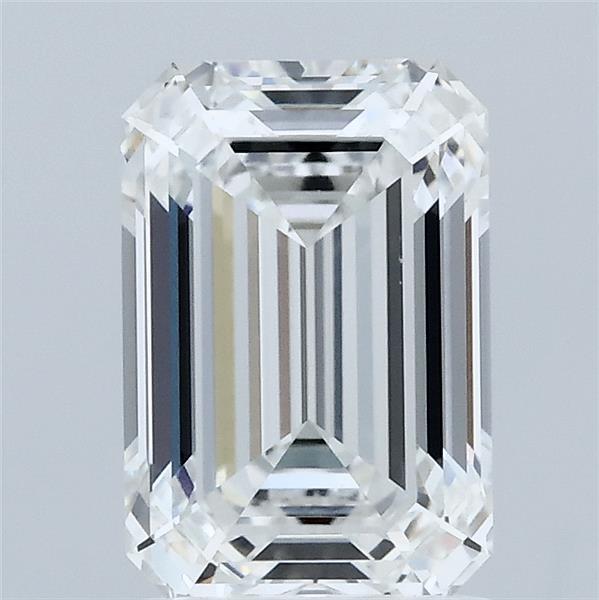 2.10 Carat Emerald Lab Grown Diamond, Excellent Polish, F Color, VVS1 Clarity