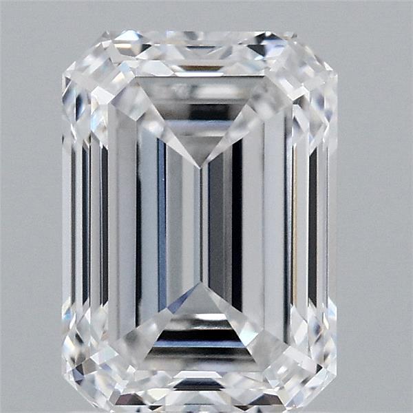 2.11 Carat Emerald Lab Grown Diamond, Excellent Polish, D Color, VVS1 Clarity