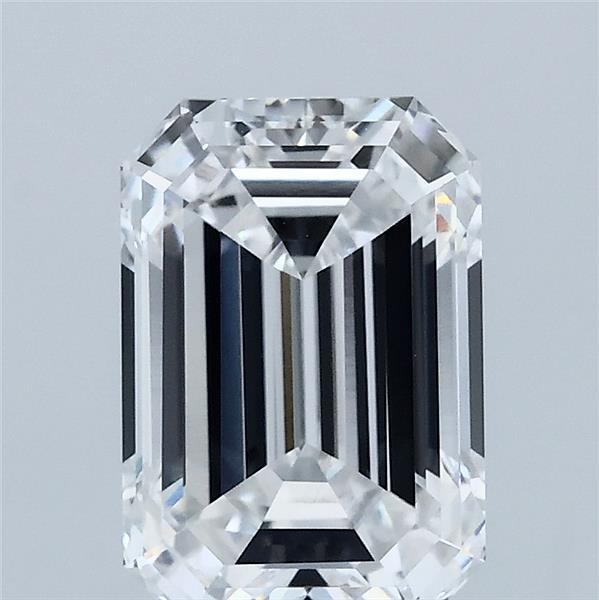 2.29 Carat Emerald Lab Grown Diamond, Excellent Polish, D Color, VVS2 Clarity