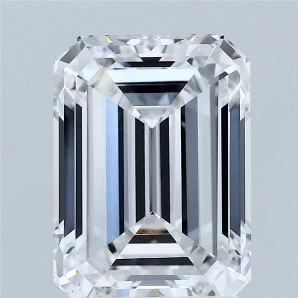 2.51 Carat Emerald Lab Grown Diamond, Excellent Polish, D Color, VS1 Clarity