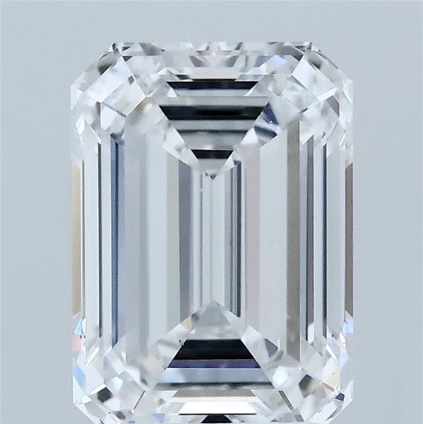 2.52 Carat Emerald Lab Grown Diamond, Excellent Polish, D Color, VS1 Clarity