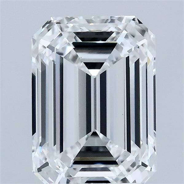 2.53 Carat Emerald Lab Grown Diamond, Excellent Polish, D Color, VS1 Clarity
