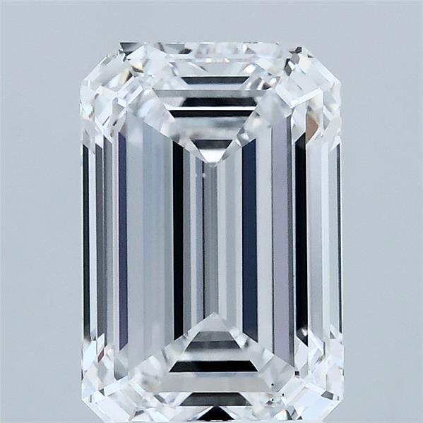 2.55 Carat Emerald Lab Grown Diamond, Excellent Polish, D Color, VS1 Clarity