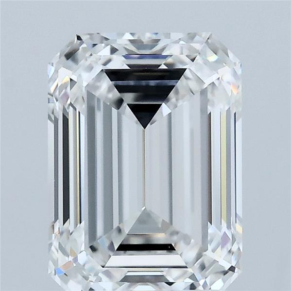 2.55 Carat Emerald Lab Grown Diamond, Excellent Polish, E Color, VVS1 Clarity