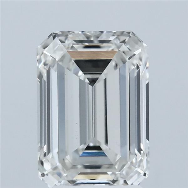 2.56 Carat Emerald Lab Grown Diamond, Excellent Polish, G Color, VS1 Clarity