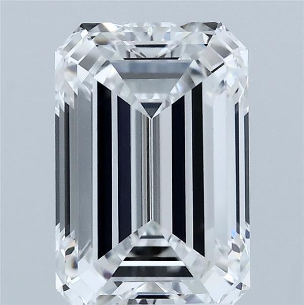 2.60 Carat Emerald Lab Grown Diamond, Excellent Polish, D Color, VVS1 Clarity