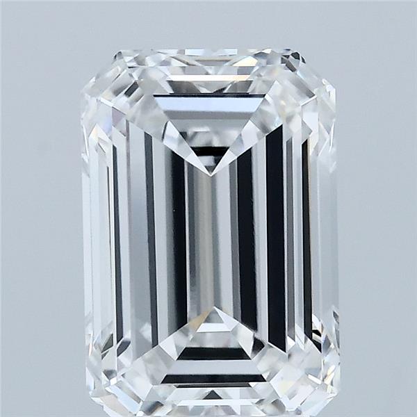 2.93 Carat Emerald Lab Grown Diamond, Excellent Polish, D Color, VVS2 Clarity