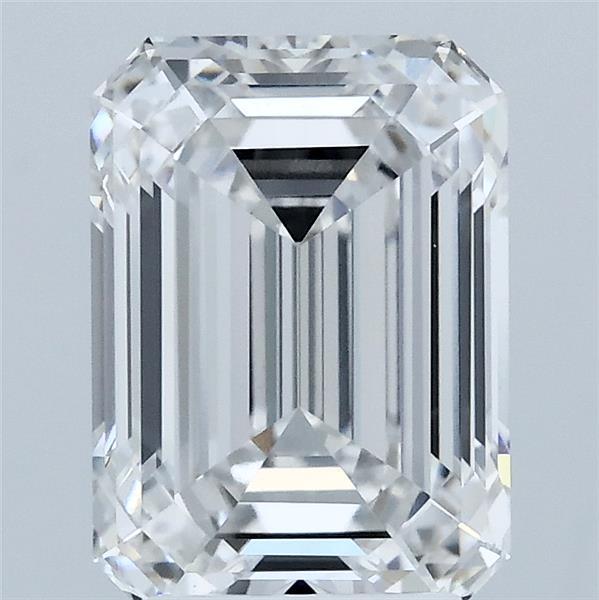 2.93 Carat Emerald Lab Grown Diamond, Excellent Polish, E Color, VVS2 Clarity