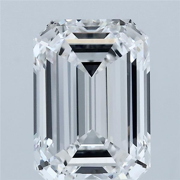 3.00 Carat Emerald Lab Grown Diamond, Excellent Polish, E Color, VS1 Clarity