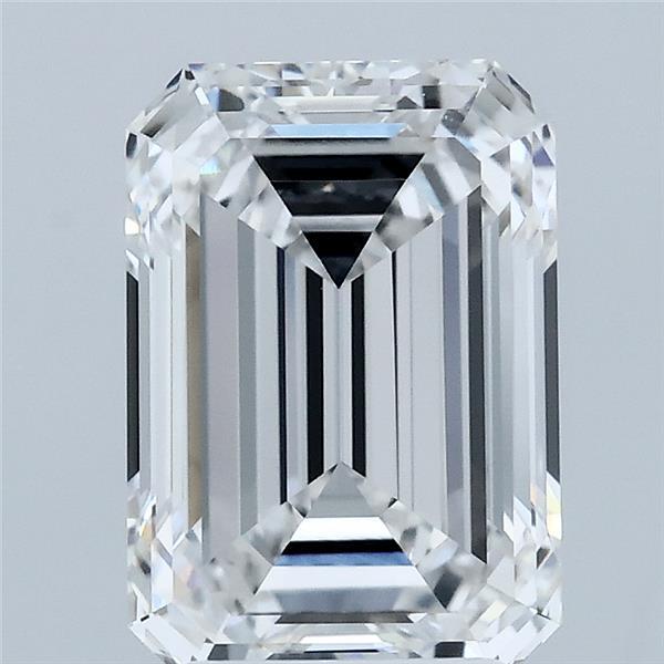 3.00 Carat Emerald Lab Grown Diamond, Excellent Polish, E Color, VVS1 Clarity