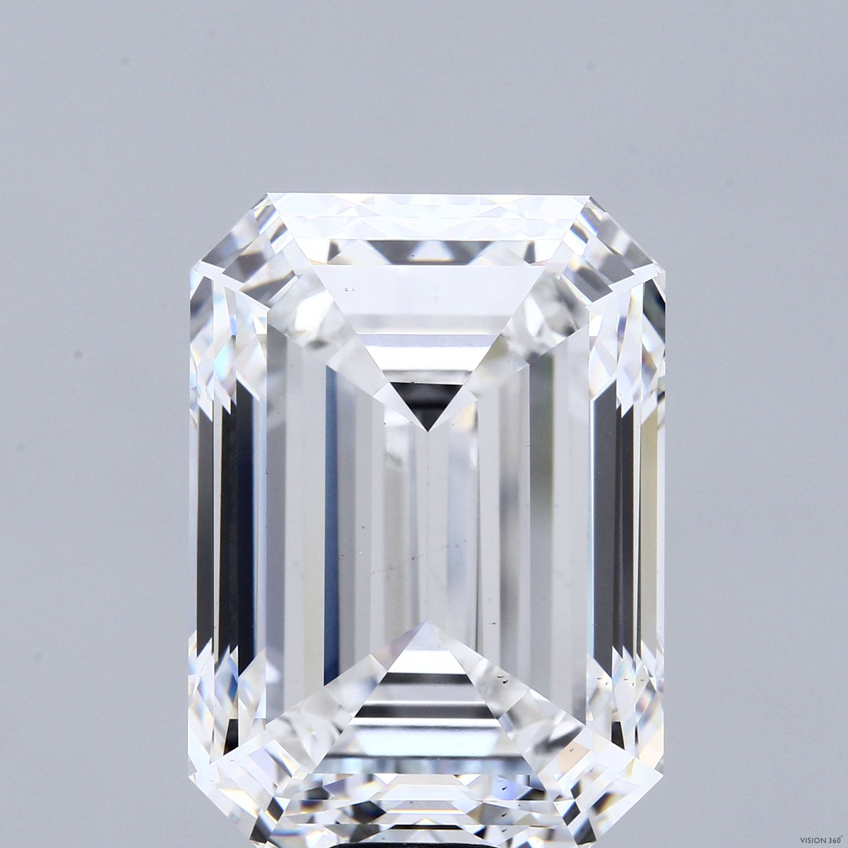 30.02 Carat Emerald Lab Grown Diamond, Excellent Polish, E Color, VS1 Clarity