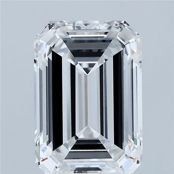 3.01 Carat Emerald Lab Grown Diamond, Excellent Polish, D Color, VVS2 Clarity