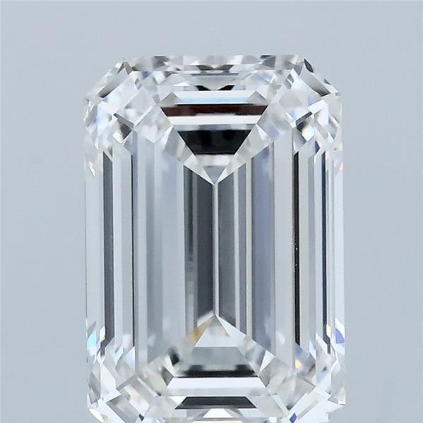 3.01 Carat Emerald Lab Grown Diamond, Excellent Polish, E Color, VVS2 Clarity