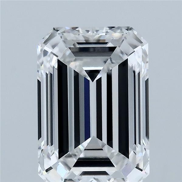3.02 Carat Emerald Lab Grown Diamond, Excellent Polish, D Color, VS1 Clarity